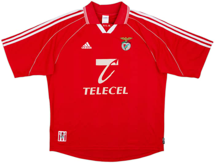 1998-99 Benfica Home Shirt Nuno Gomes #21 - 8/10 - (XL)