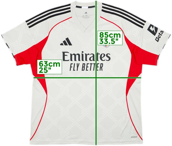 2025-26 Benfica Away Shirt - 10/10 - (XXL)
