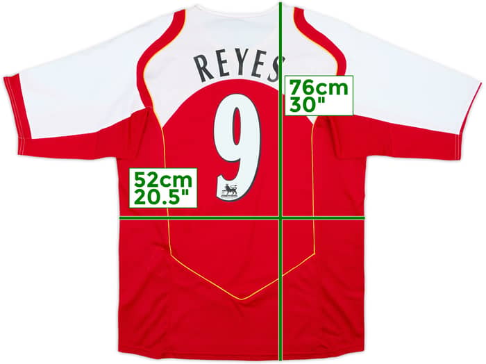 2004-05 Arsenal Home Shirt Reyes #9 - 8/10 - (L)