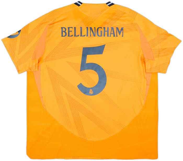 2024-25 Real Madrid Authentic Away Shirt Bellingham #5 - 9/10 - (3XL)