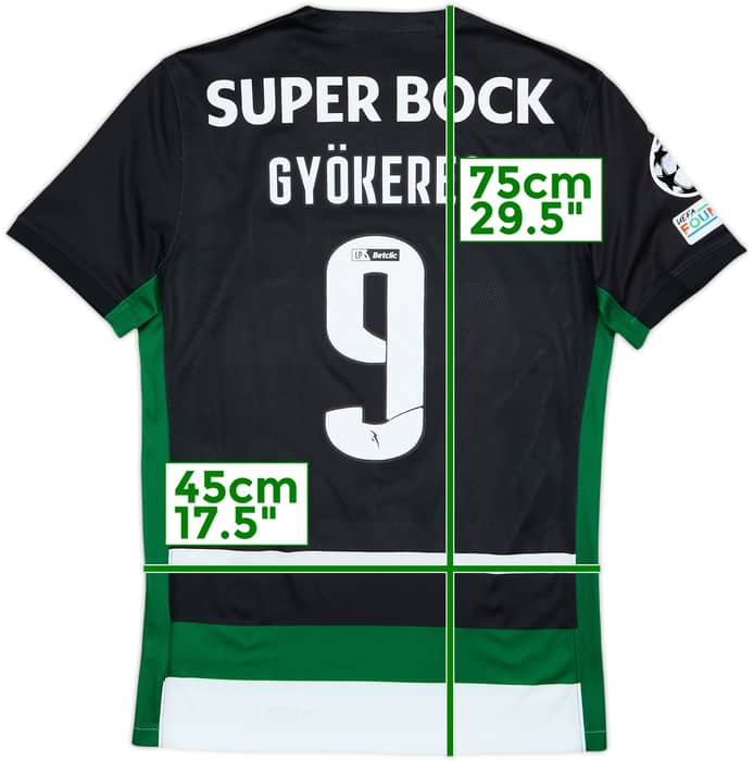 2024-25 Sporting CP Home Shirt Gyokeres #9 - 8/10 - (M)