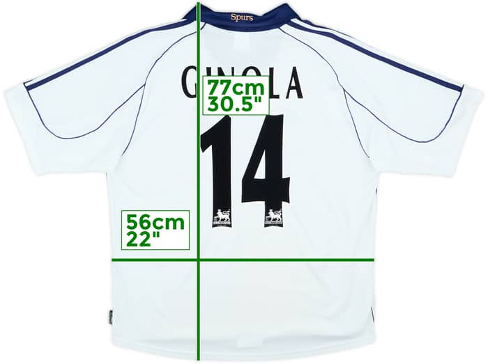 1999-01 Tottenham Local Camiseta Ginola #14 - 6/10 - (L)
