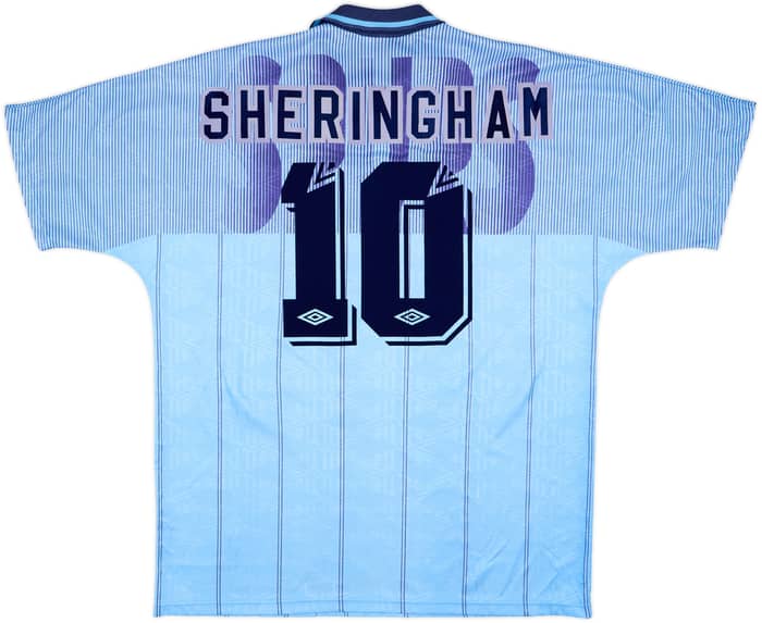 1991-94 Tottenham Third Shirt Sheringham #10 - 7/10 - (XL)