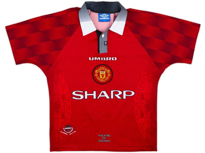 1996-98 Manchester United Local Camiseta Cantona #7 - 8/10 - (JUVENIL)