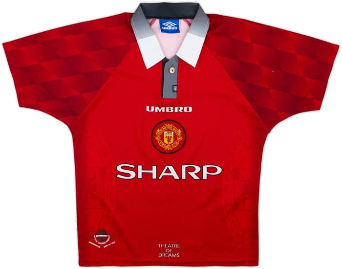 1996-98 Manchester United Home Shirt Cantona #7 - 9/10 - (Y)