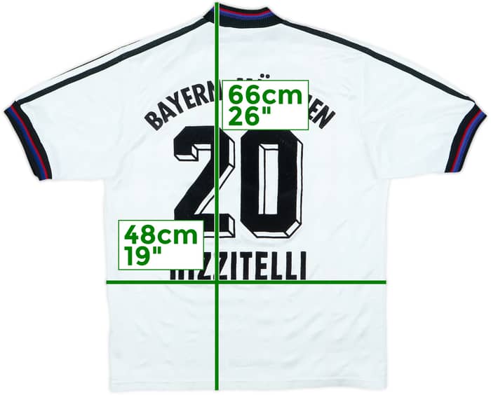 1996-98 Bayern Munich Away Shirt Rizzitelli #20 - 7/10 - (L.Boys)