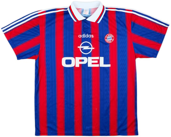 1995-97 Bayern Munich Home Shirt Strunz #8 - 6/10 - (XL)