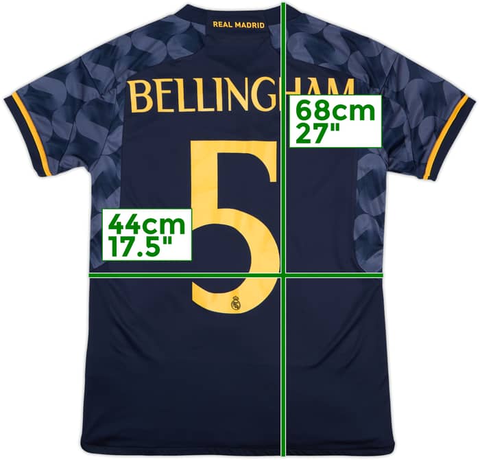 2023-24 Real Madrid Away Shirt Bellingham #5 - 10/10 - (Women's S)