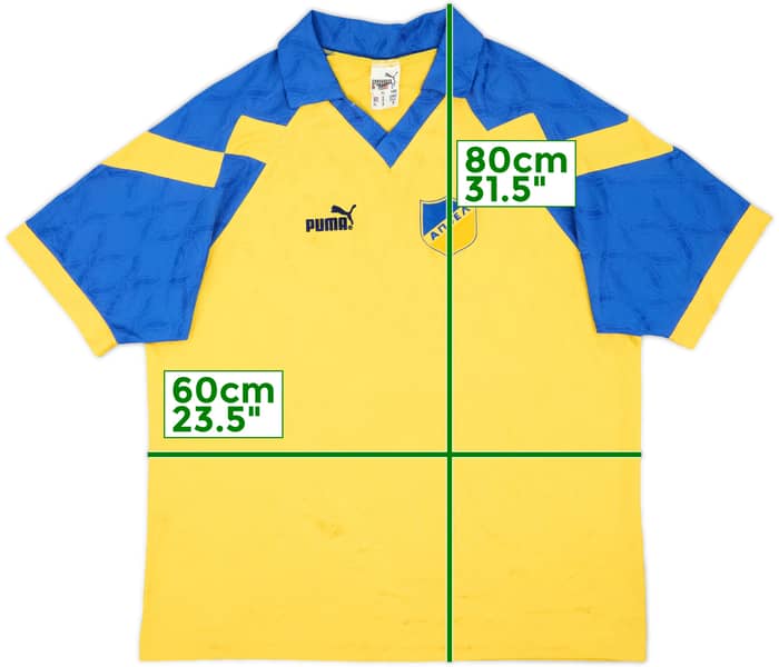 1989-90 APOEL Nicosia Home Shirt - 8/10 - (XL)