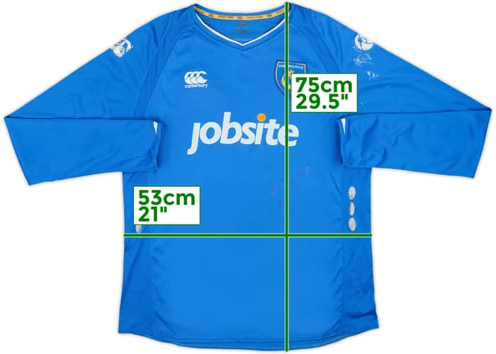 2009-10 Portsmouth Home L/S Shirt - 4/10 - (L)