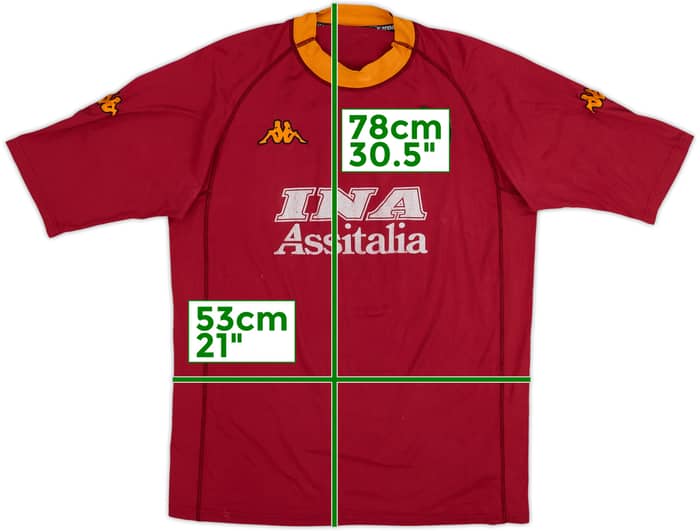 2000-01 Roma Home Shirt - 5/10 - (XL)