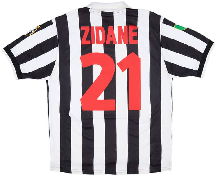 1998-99 Juventus Home Shirt Zidane #21 - 7/10 - (M)