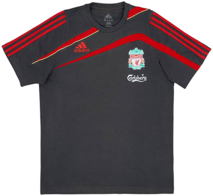 2009-10 Liverpool adidas Camiseta de algodón - 6/10 - (M)