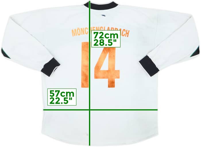 2000-02 Borussia Monchengladbach Home L/S Shirt #14 - 4/10 - (M)