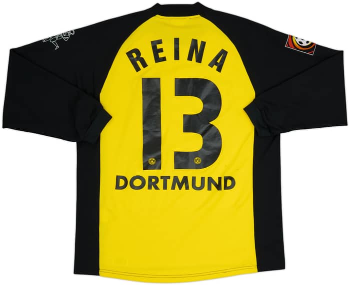2001-02 Borussia Dortmund Home L/S Shirt Reina #13 - 4/10 - (M)