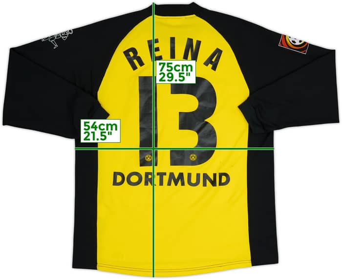 2001-02 Borussia Dortmund Home L/S Shirt Reina #13 - 4/10 - (M)