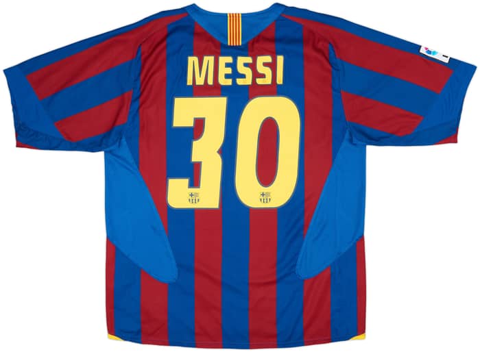 2005-06 Barcelona Home Shirt Messi #30 - 8/10 - (L)