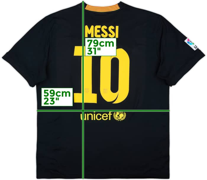 2013-14 Barcelona Third Shirt Messi #10 - 9/10 - (XL)