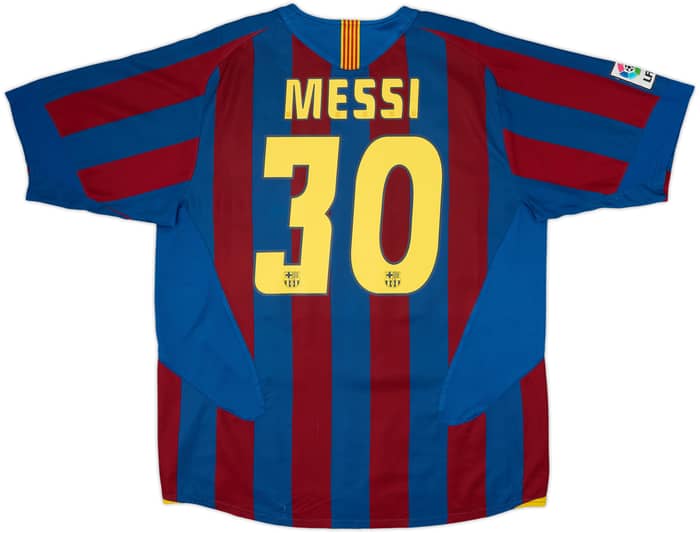 2005-06 Barcelona Home Shirt Messi #30 - 8/10 - (XL)