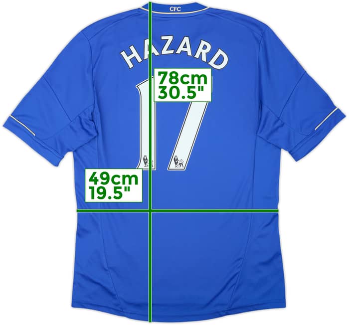 2012-13 Chelsea Home Shirt Hazard #17 - 9/10 - (M)