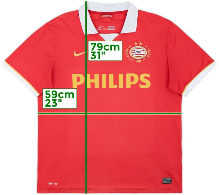 2013-14 PSV Centenary Home Shirt - 7/10 - (XL)