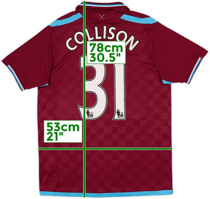 2009-10 West Ham Home Shirt Collison #31 - 6/10 - (L)