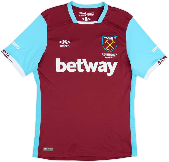 2016-17 West Ham Home Shirt Noble #16 - 10/10 - (M)