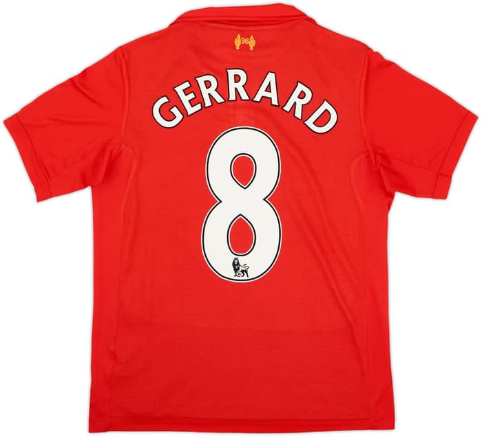 2012-13 Liverpool Home Shirt Gerrard #8 - 7/10 - (S)