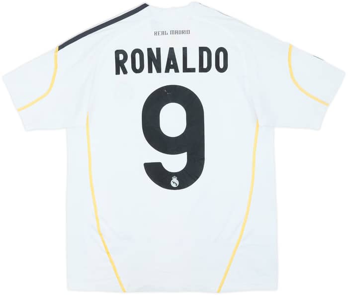 2009-10 Real Madrid Home Shirt Ronaldo #9 - 6/10 - (13-14 Years)