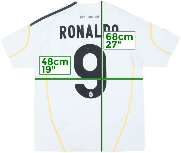 2009-10 Real Madrid Home Shirt Ronaldo #9 - 6/10 - (13-14 Years)