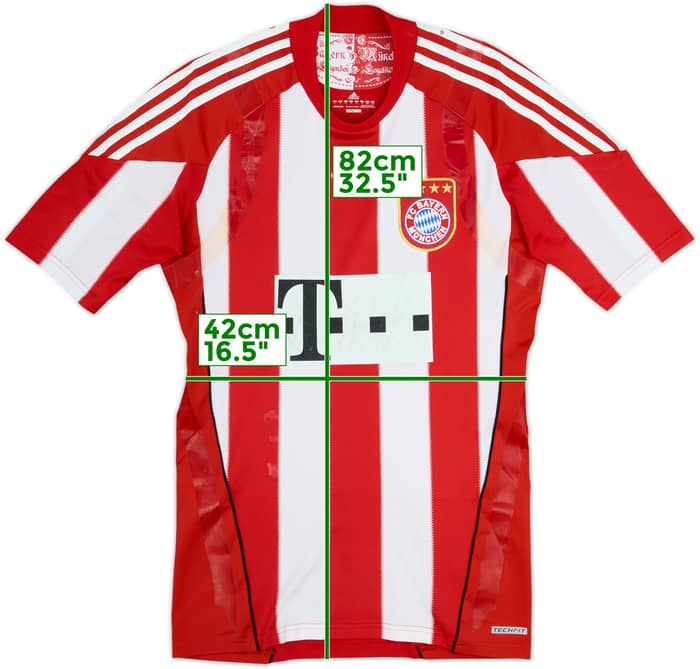2010-11 Bayern Munich Player Issue Techfit Home Shirt - 5/10 - (L)