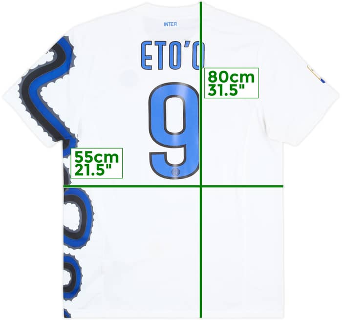 2010-11 Inter Milan Away Shirt Eto'o #9 - 7/10 - (L)