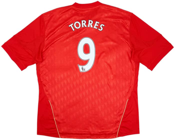 2010-12 Liverpool Home Shirt Torres #9 - 9/10 - (3XL)