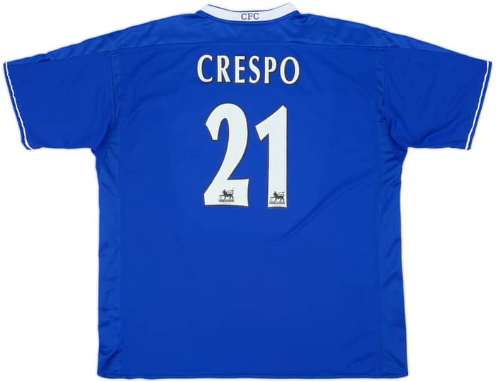 2003-05 Chelsea Home Shirt Crespo #21 - 7/10 - (XXL)