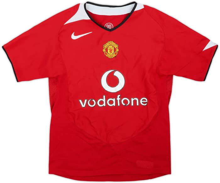 2004-06 Manchester United Home Shirt - 7/10 - (S.Boys)