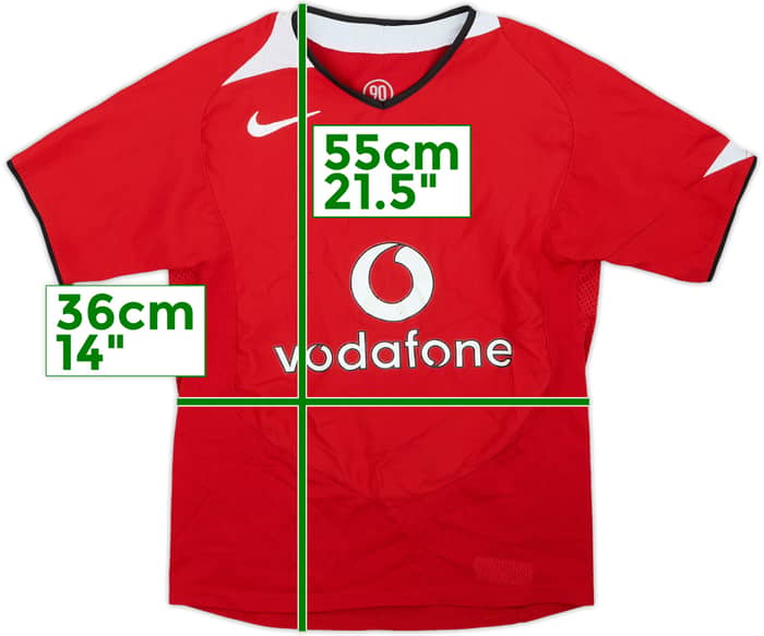 2004-06 Manchester United Home Shirt - 7/10 - (S.Boys)