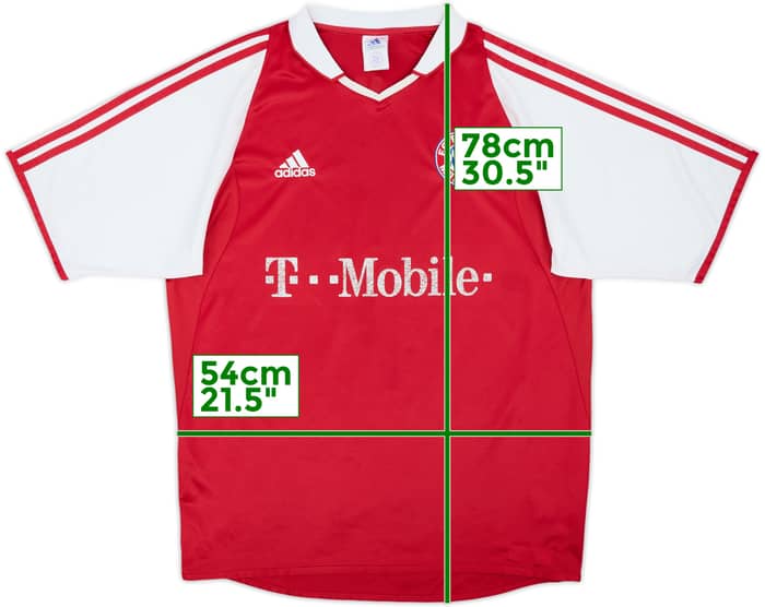 2003-04 Bayern Múnich Camiseta Local - 5/10 - (M)