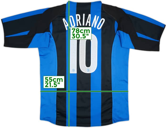 Camiseta de local del Inter Milan 2004-05 Adriano #10 - 6/10 - (L)