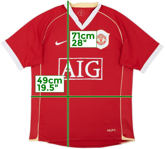 2006-07 Manchester United Home Shirt - 5/10 - (XL.Boys)
