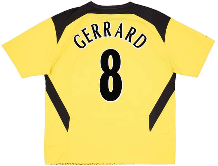 2004-06 Liverpool Away Shirt Gerrard #8 - 8/10 - (XL)