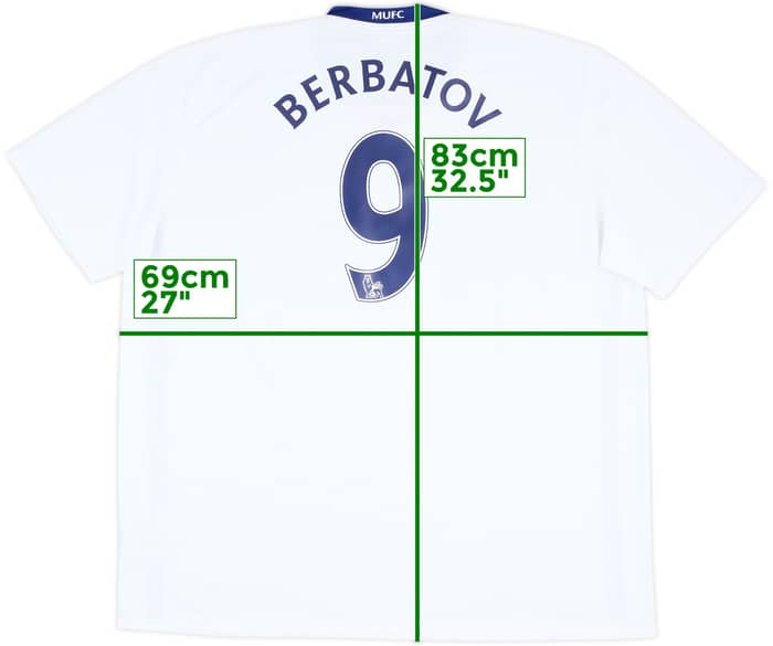 2008-10 Manchester United Away Shirt Berbatov #9 - 8/10 - (3XL)