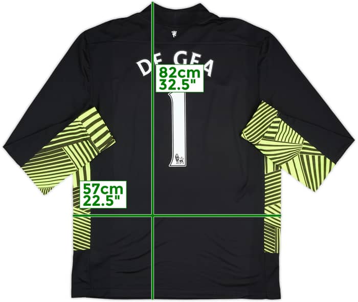2011-12 Manchester United GK Shirt De Gea #1 - 8/10 - (XL)