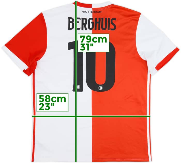 2020-21 Feyenoord Home Shirt Berghuis #10 - 6/10 - (XL)