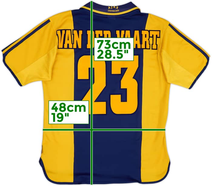 2000-01 Ajax Centenary Away Shirt Van Der Vaart #23 - 5/10 - (15-16 Years)