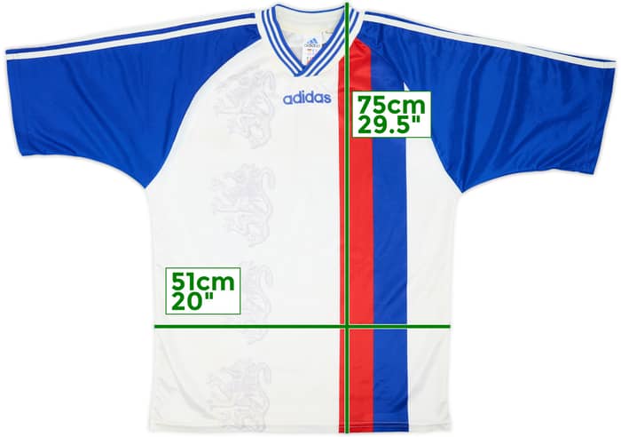 1996-97 adidas Template Shirt (Lyon) - 6/10 - (M)