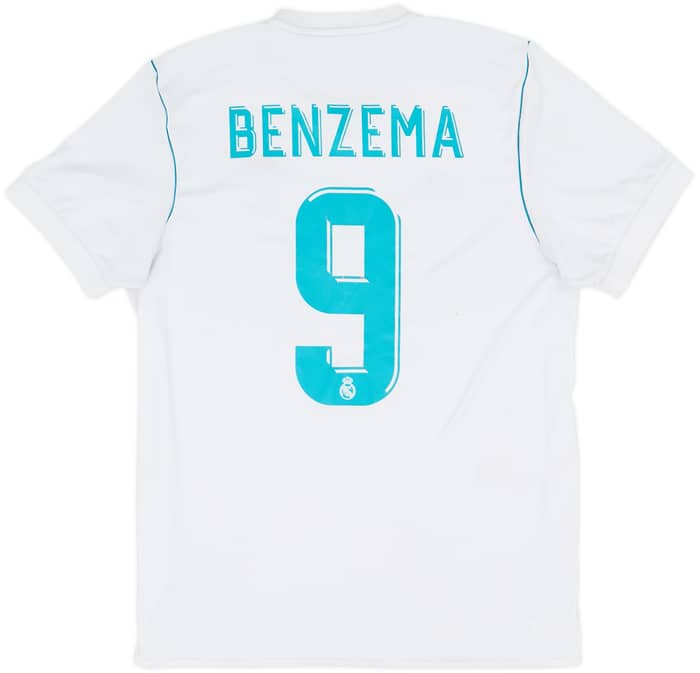 Camiseta de local del Real Madrid 2017-18 Benzema #9 - 4/10 - (M)