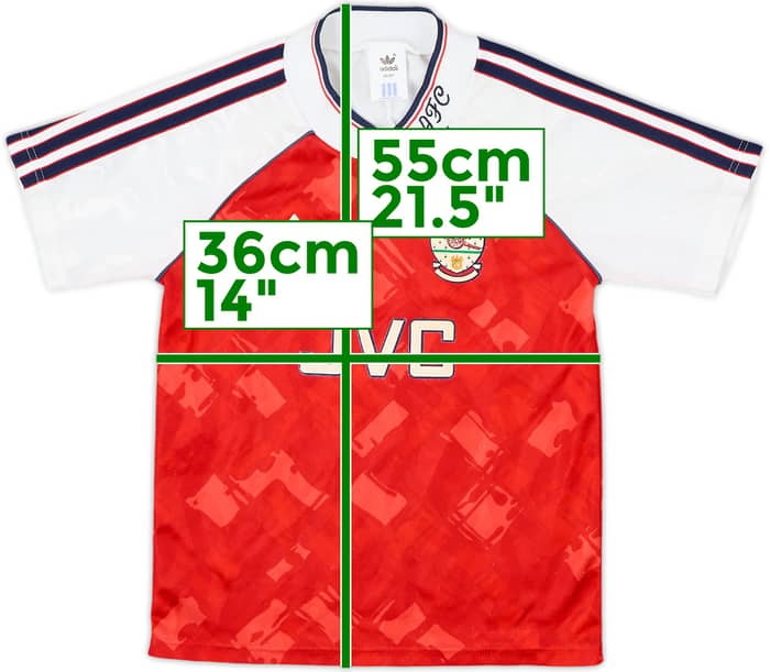 1990-92 Arsenal Home Shirt - 7/10 - (9-10 Years)