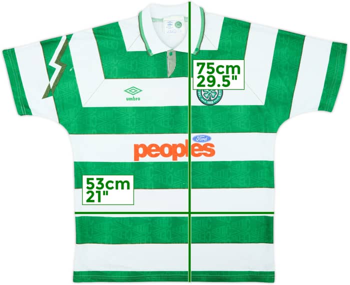 1991-92 Celta Camiseta Local - 8/10 - (L)