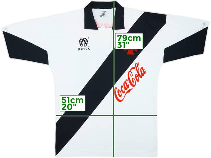 1992 Vasco Da Gama Camiseta de Visitante #10 - 8/10 - (L)