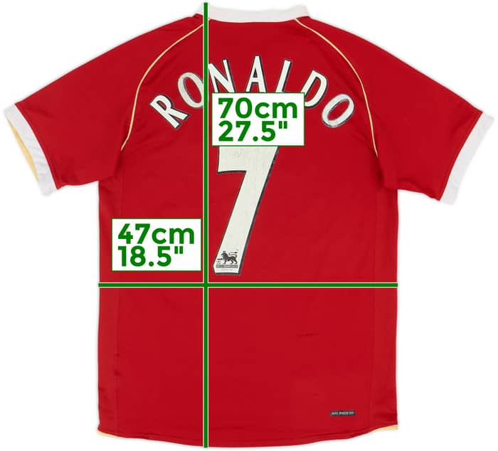 2006-07 Manchester United Home Shirt Ronaldo #7 - 5/10 - (S)